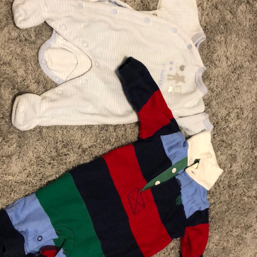 Newborn onesies- almost new.